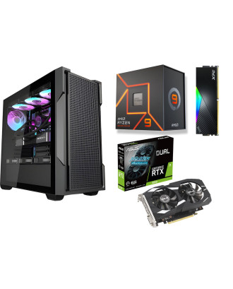 Desktop Gaming / Design ( Ryzen 9 7900 / Ram 16GB / M.2 PCIe​ 1TB 4.0 / RTX 3050 6GB  ) 
