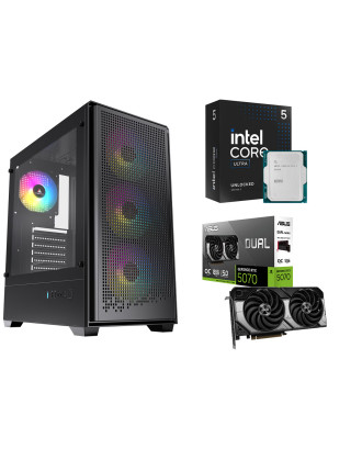 Desktop Gaming / Design ( Core Ultra 5 245KF / Ram 16GB DDR5 / M.2 PCIe 1TB / RTX 5070 12GB  ) 