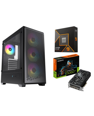 Desktop Gaming / Design ( Ryzen 9 9950X / Ram 16GB DDR5 / M.2 PCIe 1TB / RTX 5060Ti 8GB  ) 