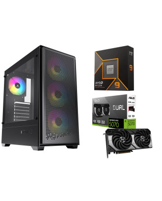 Desktop Gaming / Design ( Ryzen 9 9950X / Ram 16GB DDR5 / M.2 PCIe 1TB / RTX 5070 12GB  ) 