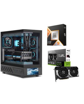 Desktop Gaming / Design ( Ryzen 9 9950X3D / Ram 32GB DDR5 / M.2 PCIe 1TB / RTX 5070 12GB  ) 