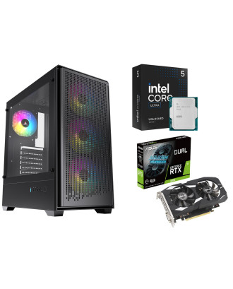 Desktop Gaming / Design ( Core Ultra 5 245KF / Ram 16GB DDR5 / M.2 PCIe 512GB / RTX 3050 6GB  ) 