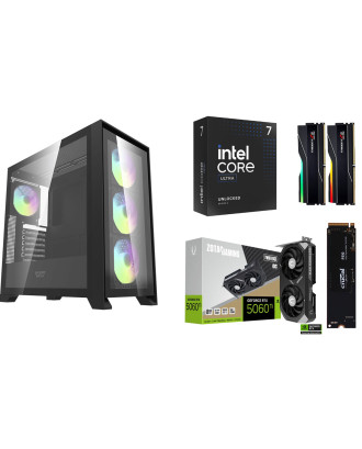 Desktop Gaming / Design ( Core Ultra 7 265K / Ram 32GB DDR5 / M.2 PCIe 1TB / RTX 5060 Ti 8GB  ) 