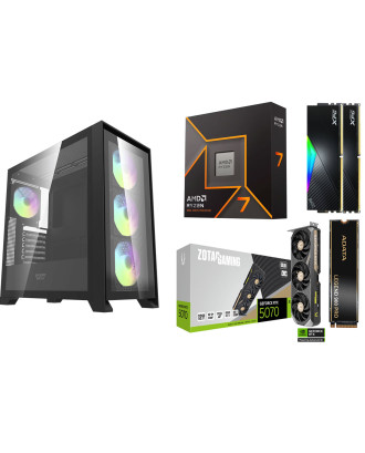 Desktop Gaming / Design ( Ryzen 7 9700X / Ram 32GB / M.2 PCIe​ 1TB 4.0 / RTX 5070 12GB  ) 