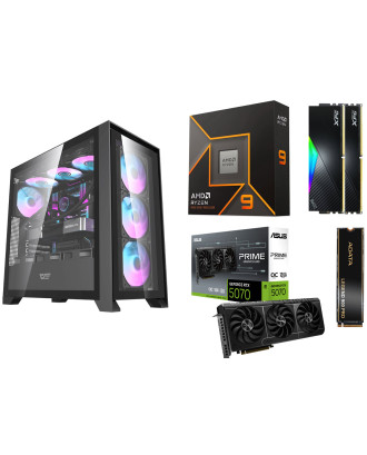 Desktop Gaming / Design ( Ryzen 9 9900X / Ram 32GB / M.2 PCIe​ 1TB 4.0 / RTX 5070 Solid 12GB  ) 
