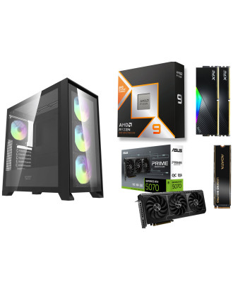 Desktop Gaming / Design ( Ryzen 9 9950X 3D / Ram 32GB / M.2 PCIe​ 1TB 4.0 / RTX 5070 Solid 12GB  ) 