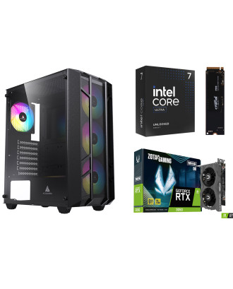 Desktop Gaming / Design ( Ultra 7 265K / Ram 16GB DDR5 / M.2 PCIe 512GB / RTX 3050 6GB  ) 