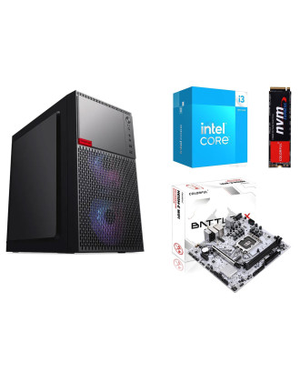 Desktop for Office ( i3 14100 / Ram 16GB / M.2 PCIe 256GB / WiFi + Bluetooth ) 