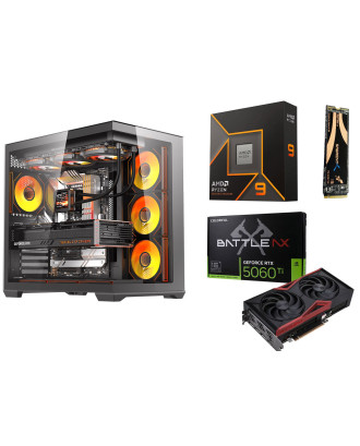 Desktop Gaming / Design ( Ryzen 9 9950X / Ram 32GB DDR5 / M.2 PCIe 1TB / RTX 5060Ti 16GB  ) 