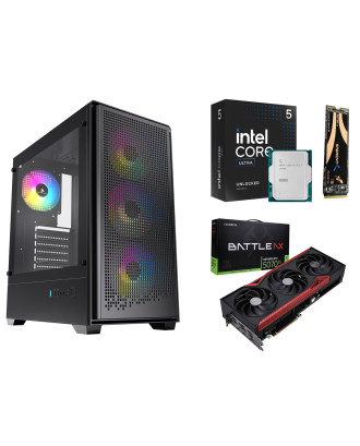 Desktop Gaming / Design ( Core Ultra 5 245KF / Ram 32GB DDR5 / M.2 PCIe 1TB / RTX 5070Ti 16GB  ) 