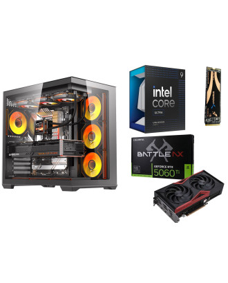 Desktop Gaming / Design ( Core Ultra 9 285K / Ram 32GB DDR5 / M.2 PCIe 1TB / RTX 5060Ti 16GB  ) 