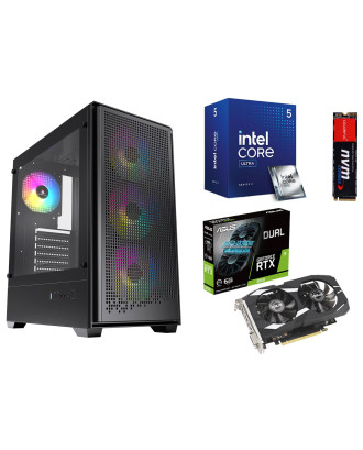 Desktop Gaming / Design ( Core Ultra 5 225F / Ram 16GB DDR5 / M.2 PCIe 512GB / RTX 3050 6GB  ) 