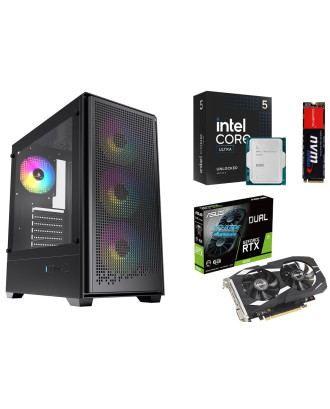 Desktop Gaming / Design ( Core Ultra 5 245KF / Ram 16GB DDR5 / M.2 PCIe 512GB / RTX 3050 6GB  ) 
