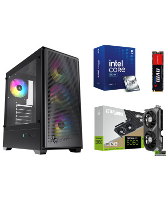 Desktop Gaming / Design ( Core Ultra 5 225F / Ram 16GB DDR5 / M.2 PCIe 1TB / RTX 5060 8GB  ) 