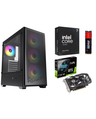Desktop Gaming / Design ( Core Ultra 7 265KF / Ram 16GB DDR5 / M.2 PCIe 512GB / RTX 3050 6GB  ) 