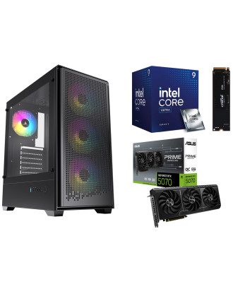 Desktop Gaming / Design ( Ultra 9 285 / Ram 16GB DDR5 / M.2 PCIe 1TB / RTX 5070 12GB  ) 