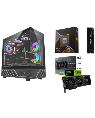 Desktop Gaming / Design ( Ryzen 9 9950X / Ram 32GB DDR5 / M.2 PCIe 1TB / RTX 5070 12GB  ) 