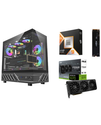 Desktop Gaming / Design ( Ryzen 9 9950X 3D / Ram 32GB DDR5 / M.2 PCIe 1TB / RTX 5070 12GB  ) 