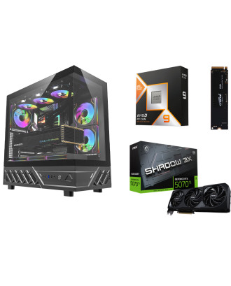Desktop Gaming / Design ( Ryzen 9 9950X 3D / Ram 32GB DDR5 / M.2 PCIe 1TB / RTX 5070Ti 16GB  ) 