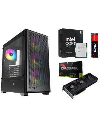 Desktop Gaming / Design ( Core Ultra 5 245KF / Ram 16GB DDR5 / M.2 PCIe 512GB / RTX 5060 8GB  ) 