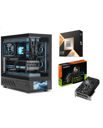 Desktop Gaming / Design ( Ryzen 9 9950X 3D / Ram 16GB DDR5 / M.2 PCIe 1TB / RTX 5060Ti 8GB  ) 