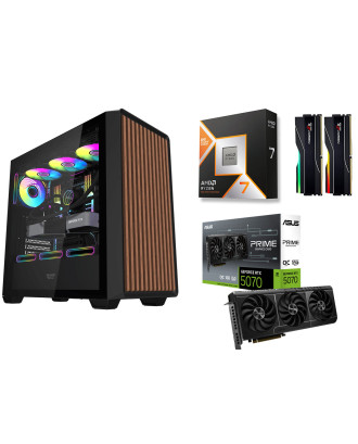 Desktop Gaming / Design ( Ryzen 7 9800X3D / Ram 32GB / M.2 PCIe​ 1TB 4.0 / RTX 5070 12GB  ) 