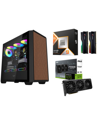 Desktop Gaming / Design ( Ryzen 9 9950X3D / Ram 32GB / M.2 PCIe​ 1TB 4.0 / RTX 5070 12GB ) 