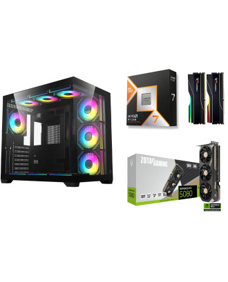 Desktop Gaming / Design ( Ryzen 7 9800X3D / Ram 32GB / M.2 PCIe​ 1TB 4.0 / RTX 5080 16GB  ) 