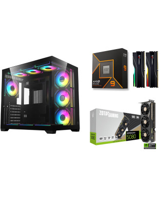 Desktop Gaming / Design ( Ryzen 9 9950X / Ram 32GB / M.2 PCIe​ 1TB 4.0 / RTX 5080 16GB ) 