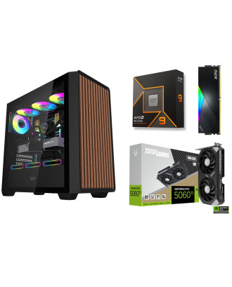 Desktop Gaming / Design ( Ryzen 9 9950X / Ram 16GB / M.2 PCIe​ 1TB 4.0 / RTX 5060Ti 8GB ) 