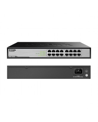 D-Link DGS-1016C 16-Port Gigabit Ethernet Unmanaged Switch (Metal Housing)