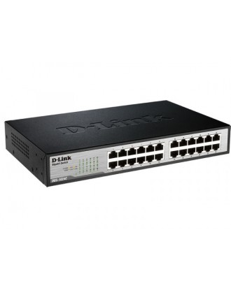 D-Link DGS-1024C 24-Port Gigabit Ethernet Unmanaged Switch (Metal Housing)