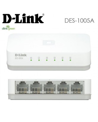 D-link DES-1005A 5-Port Fast Ethernet Desktop Switch Plastic 
