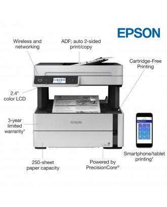 Epson EcoTank M3170 Black / White printer (Print, Scan, Copy, Fax, duplex, Wifi)