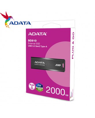 External SSD ADATA SC610 2TB USB 3.2 Gen2 (USB 10Gbps)