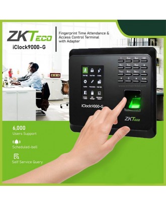 ZKTECO ICLOCK9000-G FINGERPRINT TIME ATTENDANCE TERMINAL
