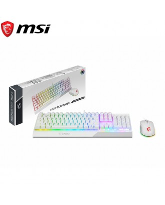 MSI VIGOR GK30 WHITE MOUSE/KEYBOARD GAMING COMBO
