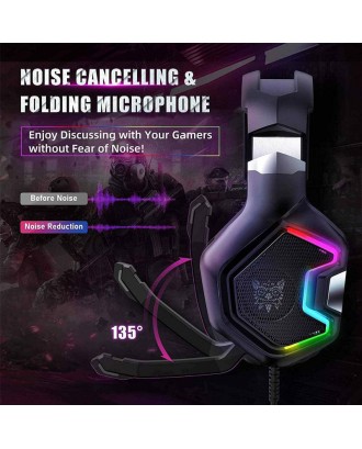 HEADSET ONIKUMA K10 PRO PROFESSIONAL WIRED GAMING WITH RGB BACKLIGHT