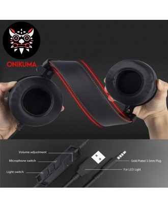HEADSET ONIKUMA K3 WIRED RGB LIGHT GAMING