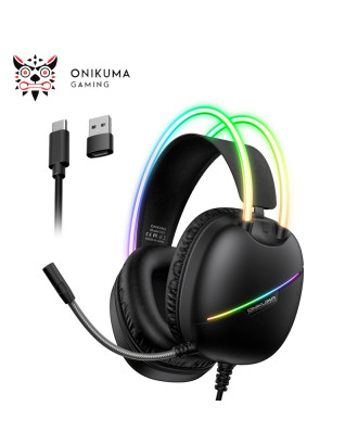 HEADSET ONIKUMA X33 Head-mounted RGB Light E-Sports Gaming HEADSET ONIKUMA X33 Head-mounted RGB Light E-Sports Gaming