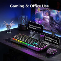 AULA T102 Gaming Keyboard Mouse Combo ...