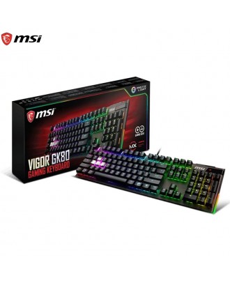 MSI Vigor GK80 CR ( Mechanical Gaming Keyboard / RGB Back-light / CHERRY MX RGB Red Switches)