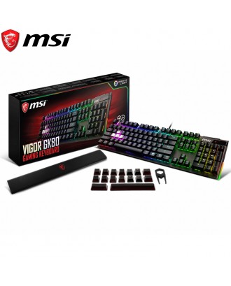 MSI Vigor GK80 CR ( Mechanical Gaming Keyboard / RGB Back-light / CHERRY MX RGB Red Switches)