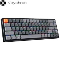 KEYCHRON K6 ALUM RGB WIRELESS MACHANICAL KEYBOARD...