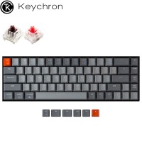 KEYCHRON K6 ALUM RGB WIRELESS MACHANICAL KEYBOARD...