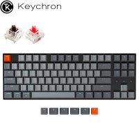 KEYCHRON K8 ALUM RGB WIRELESS MACHANICAL KEYBOARD...