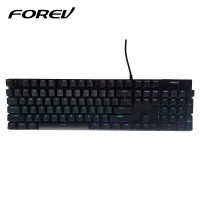 Keyboard Gaming Forev Q302 Mechanical Blue Switche...