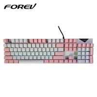 Keyboard Gaming Forev Q302 Mechanical Blue Switche...