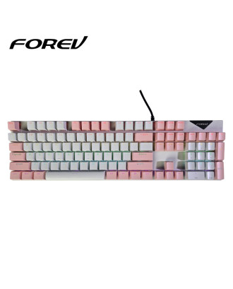 Keyboard Gaming Forev Q302 Mechanical Blue Switches