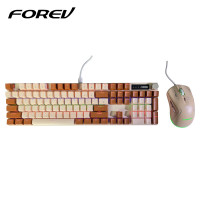 Keyboard & Mouse Set Gaming Forev Q600 Mechanical ...